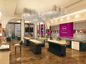 Vitrina Moderna Personalizada de Alta Gama para Joyería, Diseño Interior de Lujo, Vitrina Redonda de Vidrio - Product Image 4