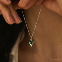 Colliers tendance en cuivre plaqué or véritable 18 carats avec pendentif nœud cœur en bambou et zircone cubique, bijoux pour femmes sportives, Saint-Valentin