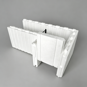 Blocs d'<span class=keywords><strong>isolation</strong></span> thermique ICF, blocs de construction en EPS pour maison préfabriquée, villa, hôpital, système de construction de murs en béton - Product Image 3