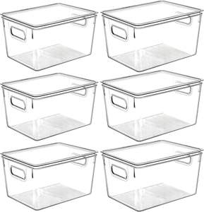 Factory Direct Sale clear Eco Friendly Portable <b>Stackable</b> Plastic Bin <b>Storage</b> <b>Box</b> With Lid - Product Image 2
