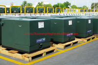 Transformateur monophasé monté sur socle, norme IEC60076, alimentation en boucle, 50/60Hz, 12470V, 12,47kV, 15 Kva, 50kva, 75kva, certifié ISO9001