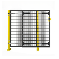 Système de protection périmétrique modulaire, clôture de sécurité jaune, panneau de protection de machine pour ligne d'automatisation à bras robotisé