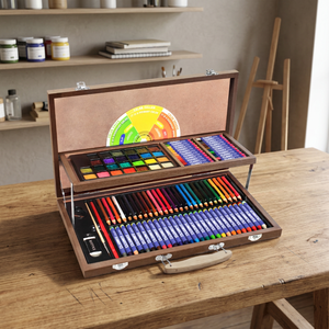 Ensemble de 111 pièces pour enfants : Peintures à l'eau, crayons de cire, crayons de couleur, marqueurs Colormate 111AS Modèle Binh Duong – Prise en charge des petites quantités - Product Image 1