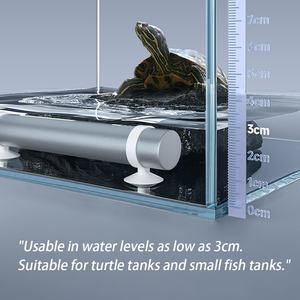 YEE pabrik grosir 25W logam akuarium tangki pemanas air tangki ikan celup listrik batang pemanas dengan tampilan Digital - Product Image 5