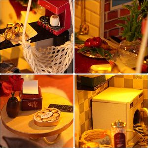 Casa de Madera DIY, Modelo de Casa Ensamblada a Mano, Juguete Creativo, Regalo Navideño, Rompecabezas 3D DIY - Product Image 2