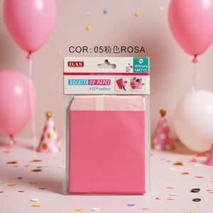 Sacchetti di carta Iln 10x15 cm 10 pezzi con adesivi per feste - Product Image 2