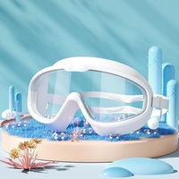 Ensemble de lunettes de natation pour enfants-Masque de plongée à lentille unique anti-buée pour garçons et filles