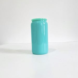Paquete de 50 Vasos de Vidrio de 16 oz para Sublimación, Color Macaron, con Tapas de PP para Transferencia DTF UV - Product Image 4