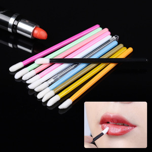 50pcs Disposable Flat <b>Brush</b> Nail Polish Applicator for Lip Balm Liner Lip Gloss Used with Makeup <b>Brushes</b> GZ RTS Bulk Mixed Order - Product Image 3