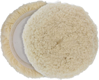 Tampon de polissage en laine de 8 pouces avec fixation auto-agrippante pour le décapage et le polissage - Compatible avec les polisseuses de détail automobile - Polissage
