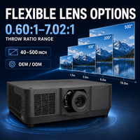 Projecteur professionnel pour grandes salles, 12000 lumens ANSI, projecteur laser 3LCD WUXGA, OEM ODM