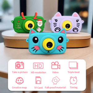 Hot Selling Cute Cartoon Mini <strong>Camera</strong> <strong>With</strong> Screen Video Recording 1080P No Instant <strong>Printer</strong> for Children Kids <strong>Camera</strong> Birthday Gift - Product Image 4
