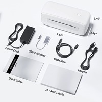Untuk Printer Label Thermal USB Mini Portabel Ukuran Kertas 4x6 Resolusi 203DPI Penggunaan Bisnis Label Pengiriman Stok 1-Tahun