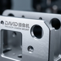 Pièces d'assemblage de caméra en alliage d'aluminium usinées CNC 5 axes sur mesure OEM, avec anodisation multicolore pour cadre de lentille