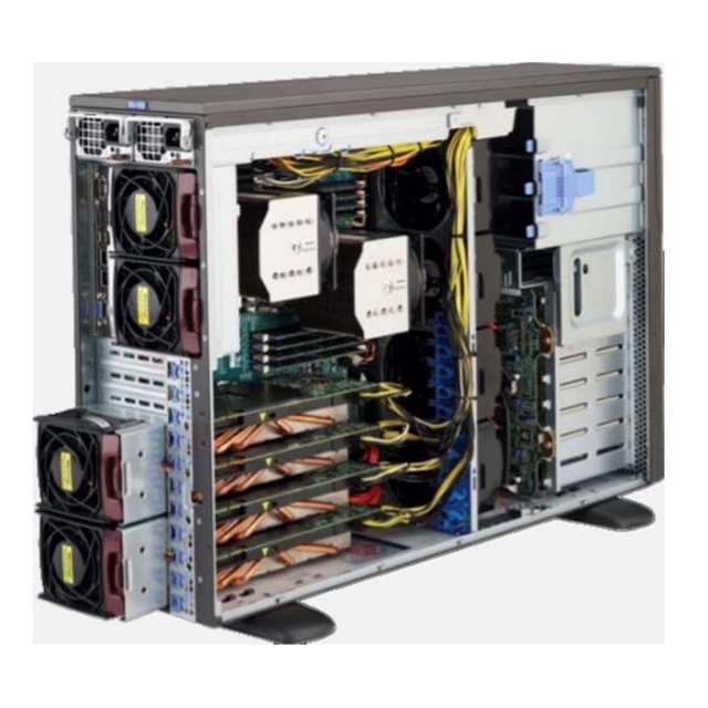 Supermicro 7048GR-TR 4U Tower GPU Server for High-Performance Computing and AI Deep Learning