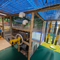Équipement de terrain de jeu intérieur pour enfants sur le thème de la jungle, kit de jeu pour tout-petits pour utilisation dans les centres commerciaux