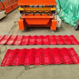 三层屋面石板金属瓦制造机梯形波纹屋面板材滚压成型机 - Product Image 6