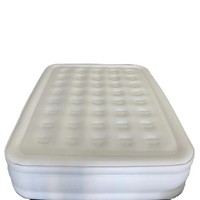 Lit d'air moderne de haute qualité, double gonflage, en PVC floqué, pliable, réversible, hypoallergénique, pour le camping en plein air, la maison et les voyages