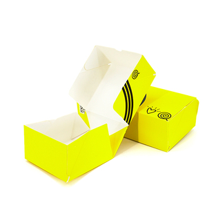 Carton pliable Donut Box Macaron Bakery Candy <span class=keywords><strong>Sweety</strong></span> Food Jaune Boîtes en papier Emballage personnalisé Dessert Boîtes à biscuits - Product Image 5