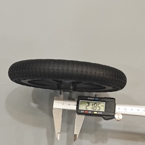 Ensemble de roues de 8 pouces pour fauteuil roulant 8 "X 1 1/4 Roues de rechange pour fauteuils roulants manuels <span class=keywords><strong>Pneu</strong></span> solide en PU avec roulements de 12mm - Product Image 6