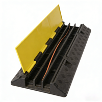 Protector de Cables para Automóviles de Cinco Puertos, Reflectante en Amarillo y Negro, de Goma y Plástico Industrial, para Seguridad Vial, de Fábrica OEM
