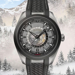 Montre de luxe pour <span class=keywords><strong>le</strong></span> monde des affaires, à quartz, avec cadran rectangulaire en verre, bracelet en caoutchouc et cadran en météorite, idéale pour les voyages internationaux - Product Image 2