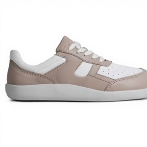 Custom Sneakers Casual Leather Foot Shaped Barefoot Shoes Minimalist German <strong>Trainer</strong> Wide Toe Box Zero Drop Sneakers for Men - Product Image 1