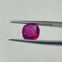 Rubí Cultivado en Laboratorio, Forma Cojín, Sintético, Facetado, Color Rojo Intenso, Piedras Preciosas Sueltas para Joyería, de 4mm a 12mm, Cristal Creado