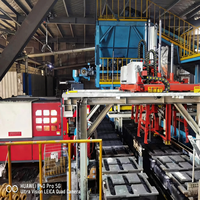 Línea de Moldeo Horizontal sin Frascos Totalmente Automática de Alta Eficiencia con Motor, Bomba y Rodamientos para Planta de Fundición de Arena Verde
