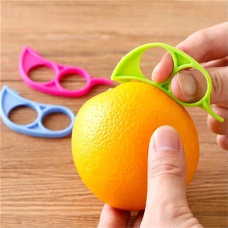 10 ชิ้น Peeler ส้มง่ายเปิดส้มมะนาวส้ม Peel Remover เครื่องตัดผักเครื่องตัดผลไม้เครื่องมืออุปกรณ์ครัว