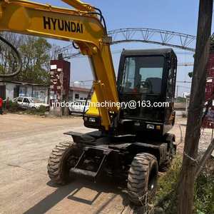Mini-excavatrice sur pneus d'occasion Hyundai 60W d'origine coréenne, 6 tonnes, Hyundai 60W-7, Hyundai 60WVS - Product Image 5