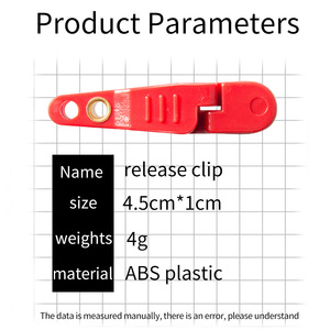 Fishing Line Release <b>Clip</b> Plastic Swivel Snap <b>Hook</b> 1-5/16in Red Black Yellow Ocean Boat Fishing Equipment - Product Image 5