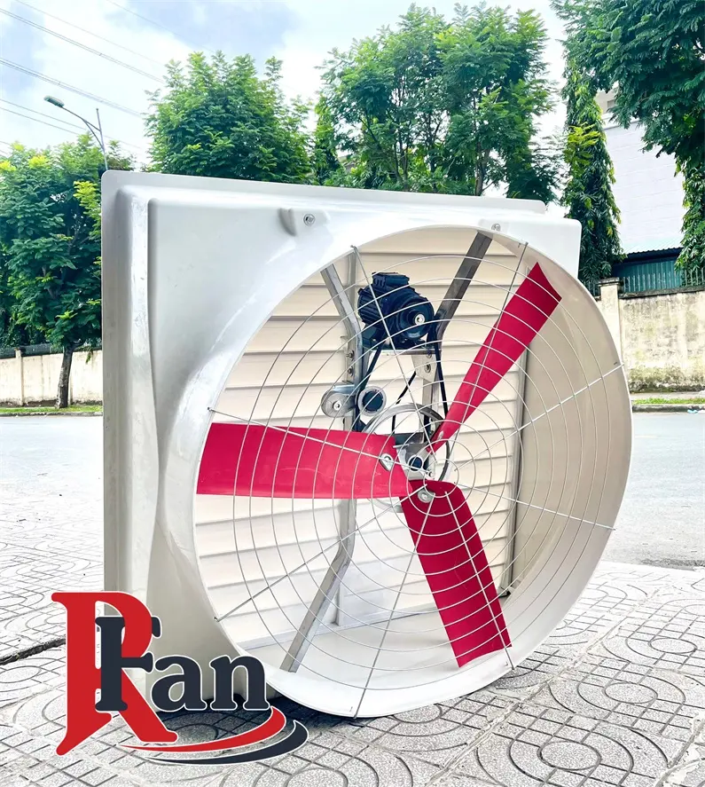 Gia cầm fan đối với lợn Nylon sợi Lưỡi quạt công nghiệp thải nón sợi thủy tinh Quạt thông gió