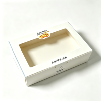 Boîte à tartelettes jetable en carton pour aliments, boîte de boulangerie, boîte à pain avec fenêtre – Vente en gros
