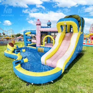Home Use Inflatable House Nylon Kids Jumping Castle With <b>Slide</b> for Indoor or Birthday Gift NB- 93033 Inflatable Castle Kids Home - Product Image 5