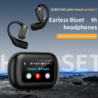 2025 nouveau A16 Mini Pro Gaming sur l'oreille sur l'oreille écouteurs casque stéréo ENC suppression de bruit couleur écran tactile écouteurs sans fil