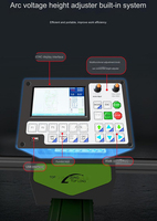 Máquina de corte por plasma CNC portátil Toploong 120A con motor paso a paso, área efectiva de 1000x1000 mm, cortadora de código G USB, compatible con nesting, DXF, DWG