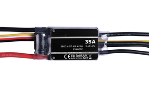 Contrôleur de vitesse sans balais 35A ESC 3-6S Lipo avec prise SBEC XT60 6V/8A programmable pour hélicoptère RC, avion à voilure fixe, drones FPV - Product Image 6