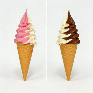 17CM Plastic Handmade Faux Food Model Ice Cream & Fruit Display Set-Eco-Friendly Art & Collectible Wedding/Holiday Decoration - Product Image 5