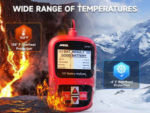 Probador Profesional de Baterías de Coche de 12V con Modos de Prueba en el Vehículo y Fuera del Vehículo para Baterías Sumergidas/<span class=keywords><strong>AGM</strong></span>/GEL - BST200 - Product Image 5