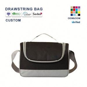 Best Selling 20L Insulated <b>Bag</b> Custom Logo Thermal Reusable Letter Waterproof <b>Lunch</b> Box <b>for</b> <b>Women</b> Men 600D Material - Product Image 1