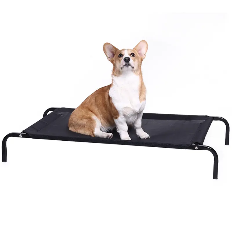 เตียงโซฟาสำหรับสุนัขกันน้ำโครงเหล็กสแตนเลสระบายอากาศได้ดีเตียงตั้งแคมป์สำหรับสัตว์เลี้ยง