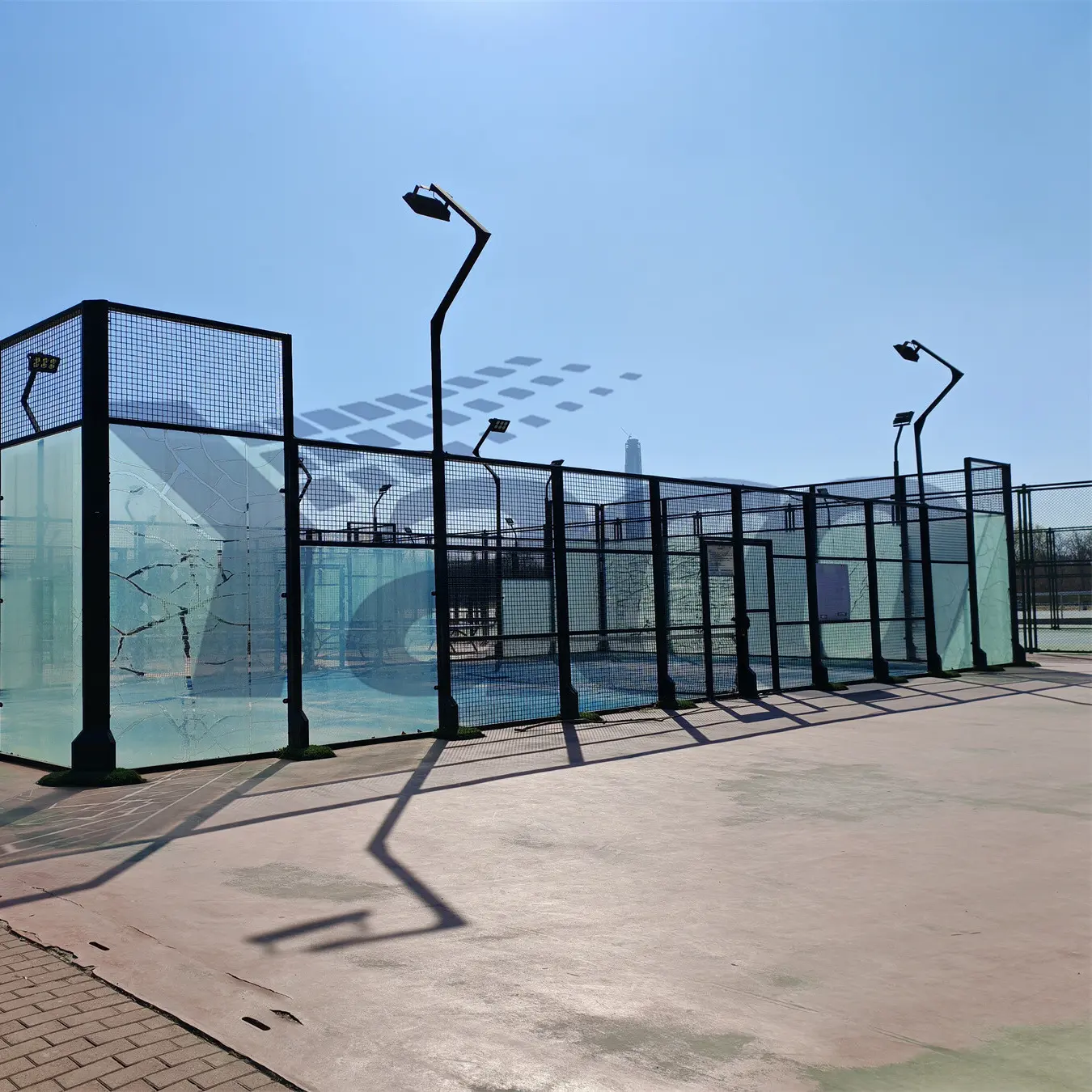 Padel-Turf Sport-Anwendung Padelplatz Standard-Panorama-Kunstgras-Padelplatz