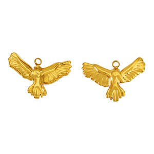 Pendentifs en acier inoxydable plaqué or, motifs papillon, aigle, soleil, pour la création de bijoux DIY, colliers et boucles d'oreilles. - Product Image 2