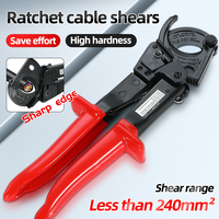 Cortador de cable de trinquete resistente de control de alta calidad, ideal para contratistas eléctricos profesionales