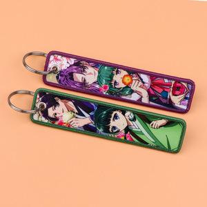 Llavero Bordado de Anime Japonés Maomao <span class=keywords><strong>para</strong></span> Motocicletas y Automóviles, Porta Llaves, Etiqueta <span class=keywords><strong>para</strong></span> Llaves, Anillo <span class=keywords><strong>para</strong></span> Llaves - Product Image 5