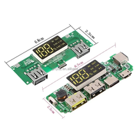 Module de batterie externe à charge rapide 2.4A, carte d'alimentation mobile double USB 2.1A, amplificateur de tension 5V pour batterie lithium 18650