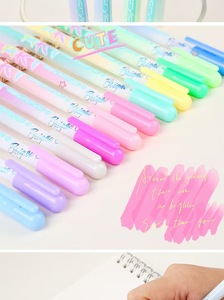 Alta qualità di oro bianco e argento penna Gel per artista penne Gel per carta nera disegno penna al Neon - Product Image 3
