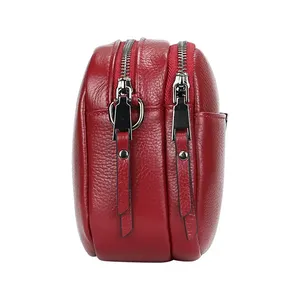 AndoBag - Bolsos cruzados de piel auténtica, gran capacidad, bolso de hombro para ir al trabajo, bolso de doble capa para teléfono móvil para mujer, 1640 - Product Image 4