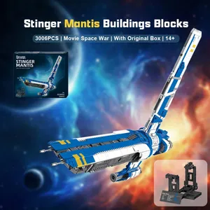 Set de Bloques de Construcción de Plástico de 3006 Piezas, Modelo de Nave Espacial Stinger Mantis de la Película <span class=keywords><strong>Guerra</strong></span> Espacial BWR101, Kit de Ladrillos para Construir, Unisex, 14+, Regalo DIY - Product Image 5